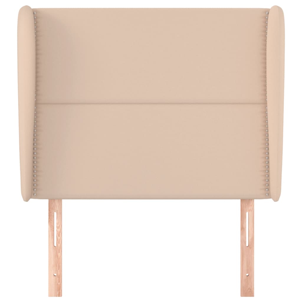 vidaXL Kopfteil mit Ohren Cappuccino-Braun 83x23x118/128 cm Kunstleder