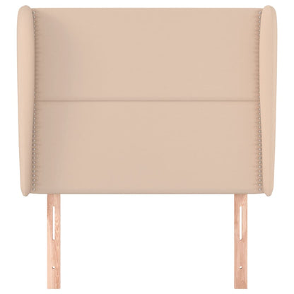 vidaXL Kopfteil mit Ohren Cappuccino-Braun 83x23x118/128 cm Kunstleder