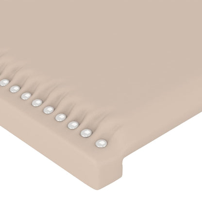 vidaXL Kopfteil mit Ohren Cappuccino-Braun 83x23x118/128 cm Kunstleder