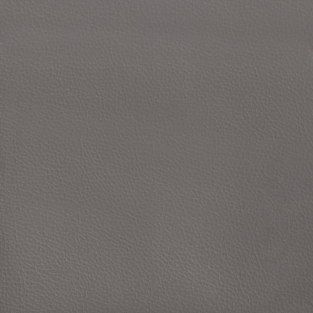 vidaXL Kopfteil mit Ohren Grau 93x23x118/128 cm Kunstleder