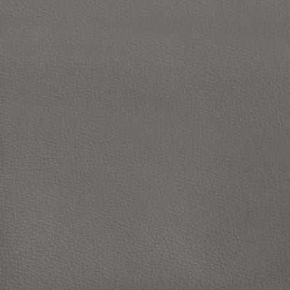 vidaXL Tête de lit à oreilles Gris 183x23x118/128 cm Similicuir