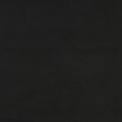 vidaXL Kopfteil mit Ohren Schwarz 183x23x118/128 cm Samt