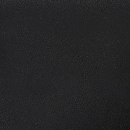vidaXL Kopfteil mit Ohren Schwarz 103x23x118/128 cm Kunstleder