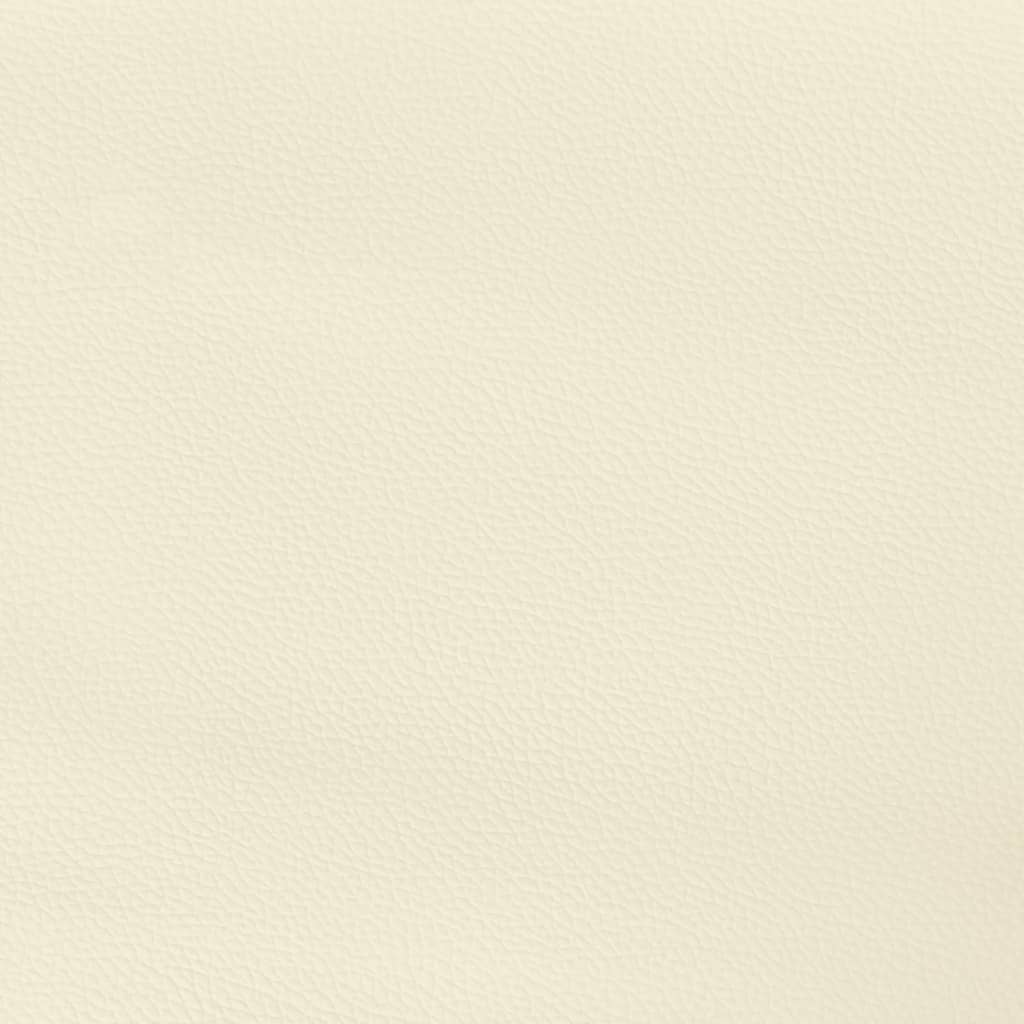 vidaXL Kopfteil mit Ohren Creme 147x23x118/128 cm Kunstleder