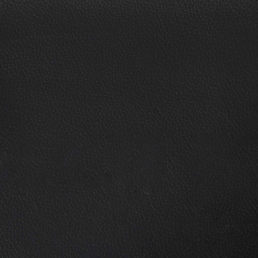 vidaXL Kopfteil mit Ohren Schwarz 163x23x118/128 cm Kunstleder