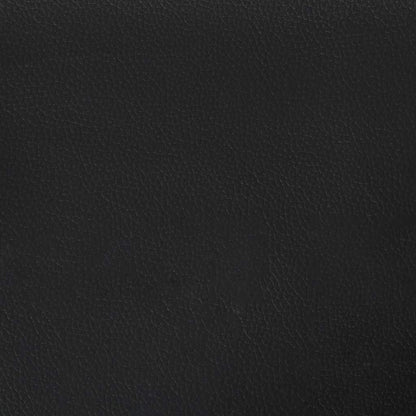 vidaXL Kopfteil mit Ohren Schwarz 163x23x118/128 cm Kunstleder