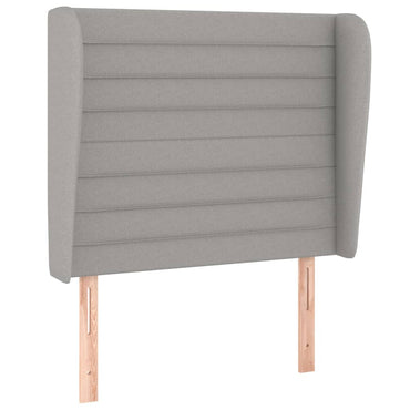 vidaXL Kopfteil mit Ohren Hellgrau 83x23x118/128 cm Stoff