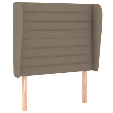 vidaXL Kopfteil mit Ohren Taupe 83x23x118/128 cm Stoff