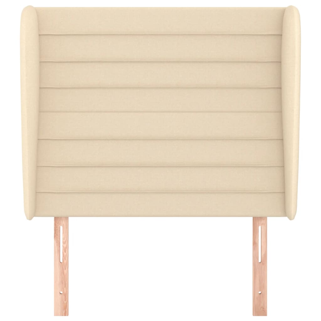 vidaXL Kopfteil mit Ohren Creme 83x23x118/128 cm Stoff