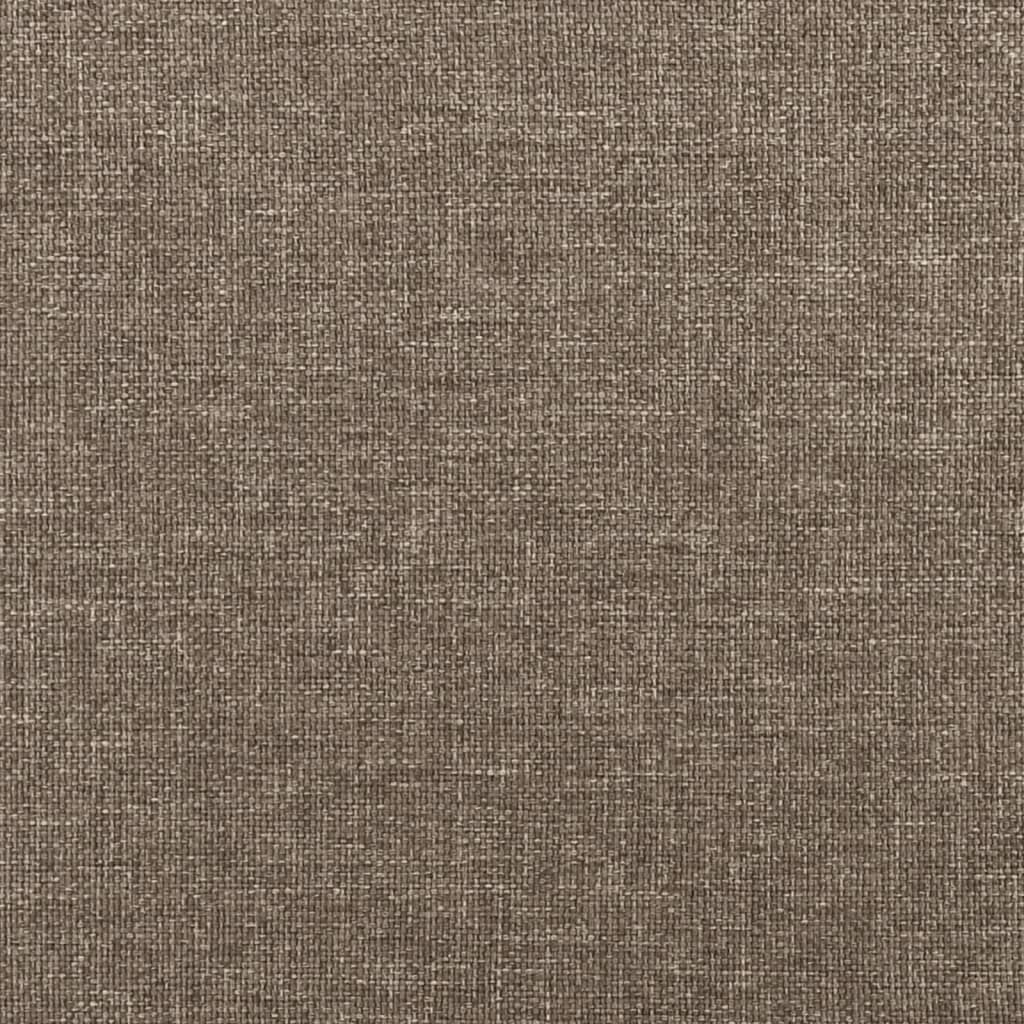 vidaXL Kopfteil mit Ohren Taupe 163x23x118/128 cm Stoff