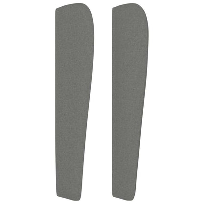 vidaXL Kopfteil mit Ohren Dunkelgrau 183x23x118/128 cm Stoff