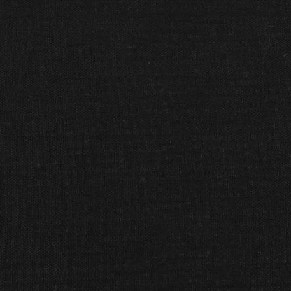 vidaXL Kopfteil mit Ohren Schwarz 203x23x118/128 cm Stoff