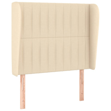 vidaXL Kopfteil mit Ohren Creme 83x23x118/128 cm Stoff
