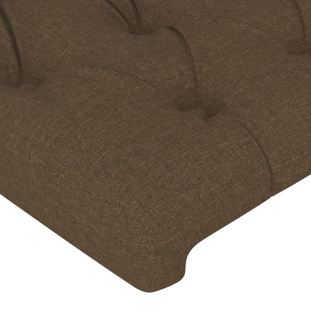 vidaXL Kopfteil mit Ohren Dunkelbraun 83x23x118/128 cm Stoff