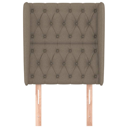 vidaXL Kopfteil mit Ohren Taupe 83x23x118/128 cm Stoff