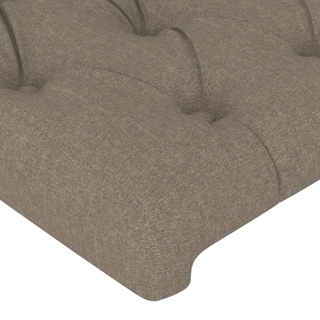 vidaXL Kopfteil mit Ohren Taupe 83x23x118/128 cm Stoff