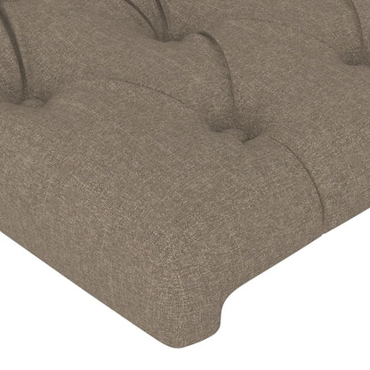 vidaXL Kopfteil mit Ohren Taupe 83x23x118/128 cm Stoff