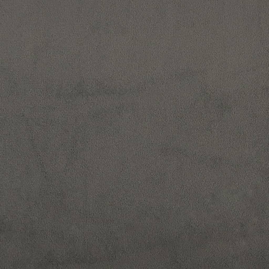 vidaXL Kopfteil mit Ohren Dunkelgrau 83x23x118/128 cm Samt