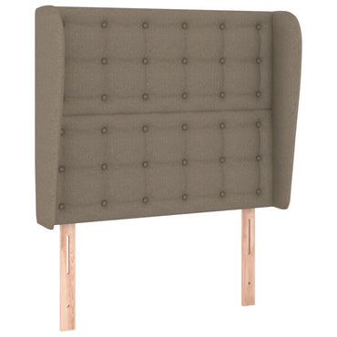 vidaXL Kopfteil mit Ohren Taupe 83x23x118/128 cm Stoff