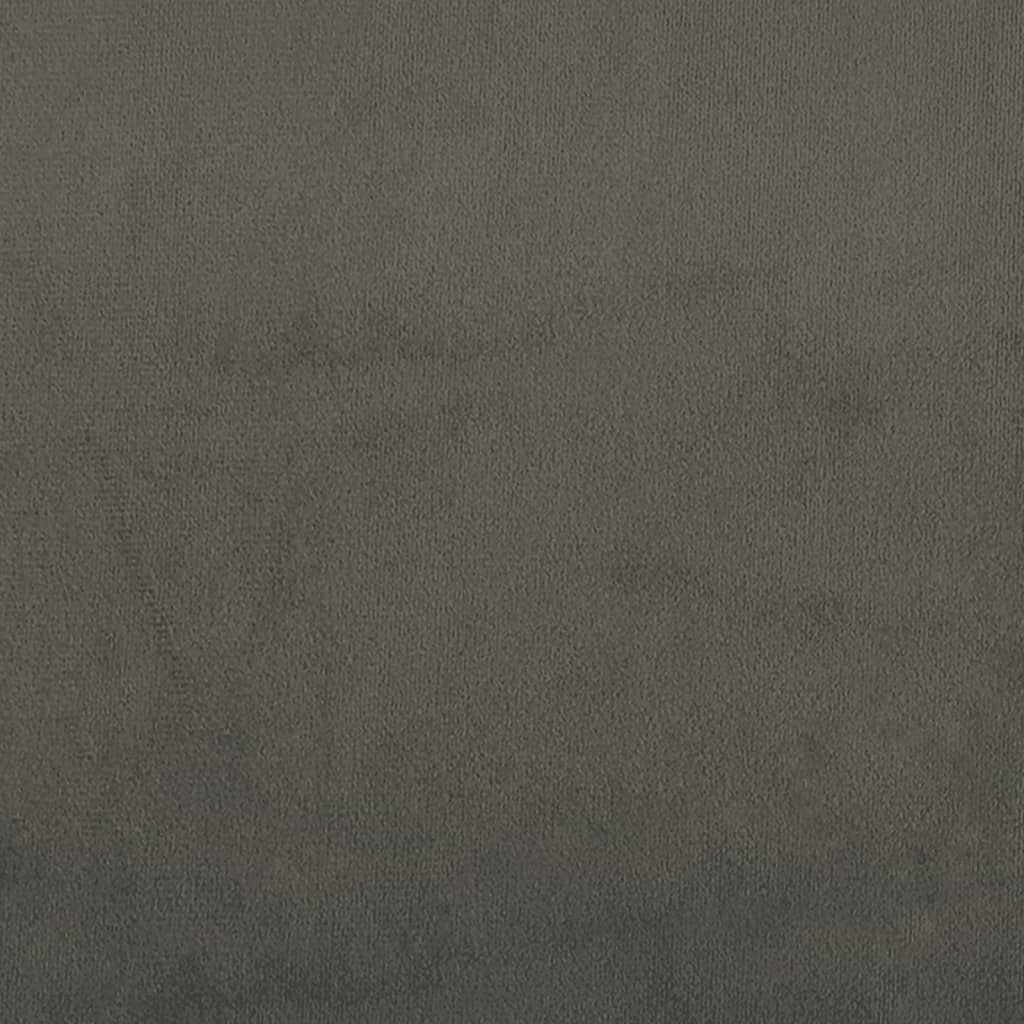 vidaXL Kopfteil mit Ohren Dunkelgrau 83x23x118/128 cm Samt