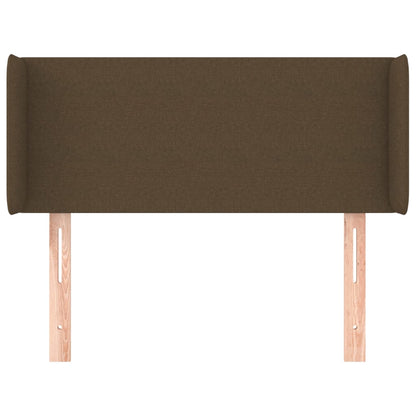 vidaXL Kopfteil mit Ohren Dunkelbraun 83x16x78/88 cm Stoff
