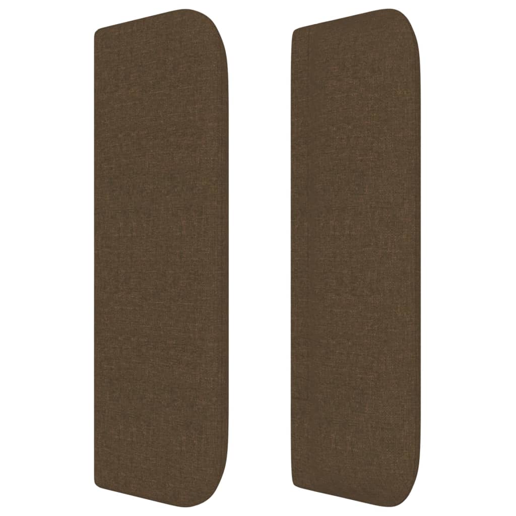 vidaXL Kopfteil mit Ohren Dunkelbraun 83x16x78/88 cm Stoff