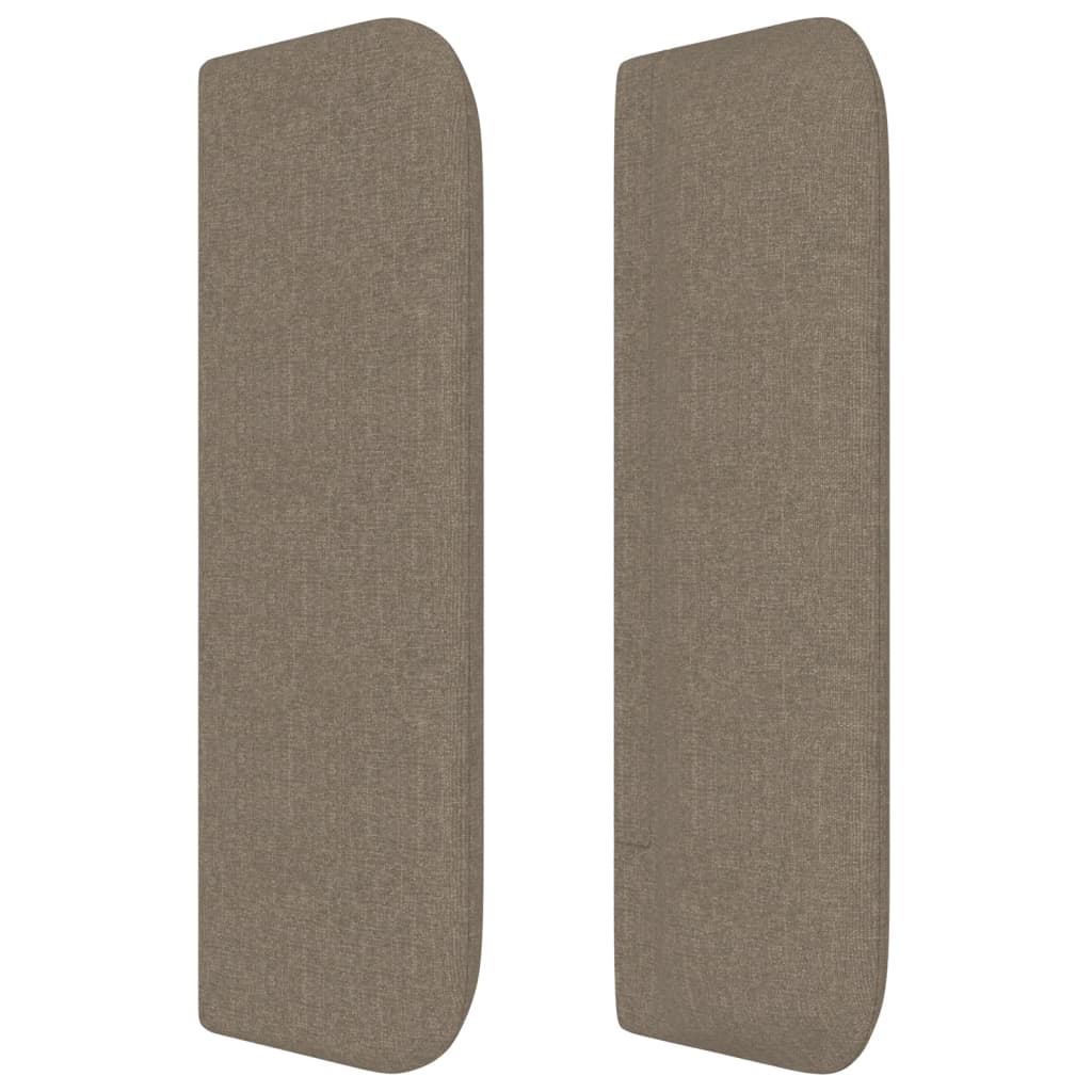 vidaXL Kopfteil mit Ohren Taupe 83x16x78/88 cm Stoff