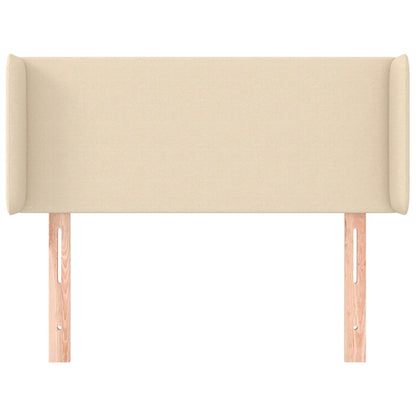vidaXL Kopfteil mit Ohren Creme 83x16x78/88 cm Stoff