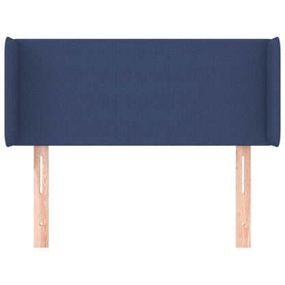 vidaXL Kopfteil mit Ohren Blau 83x16x78/88 cm Stoff