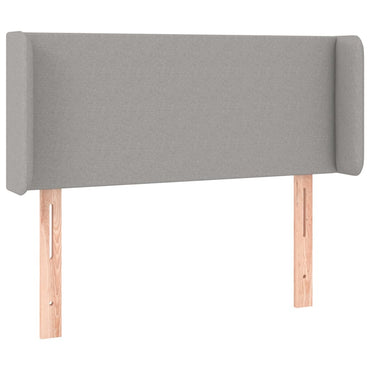 vidaXL Kopfteil mit Ohren Hellgrau 93x16x78/88 cm Stoff