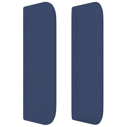 vidaXL Kopfteil mit Ohren Blau 93x16x78/88 cm Stoff