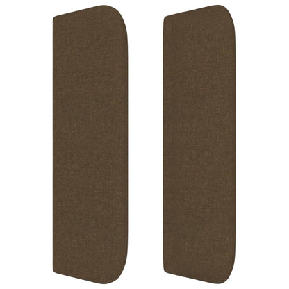 vidaXL Kopfteil mit Ohren Dunkelbraun 103x16x78/88 cm Stoff