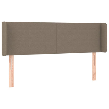 vidaXL Kopfteil mit Ohren Taupe 147x16x78/88 cm Stoff