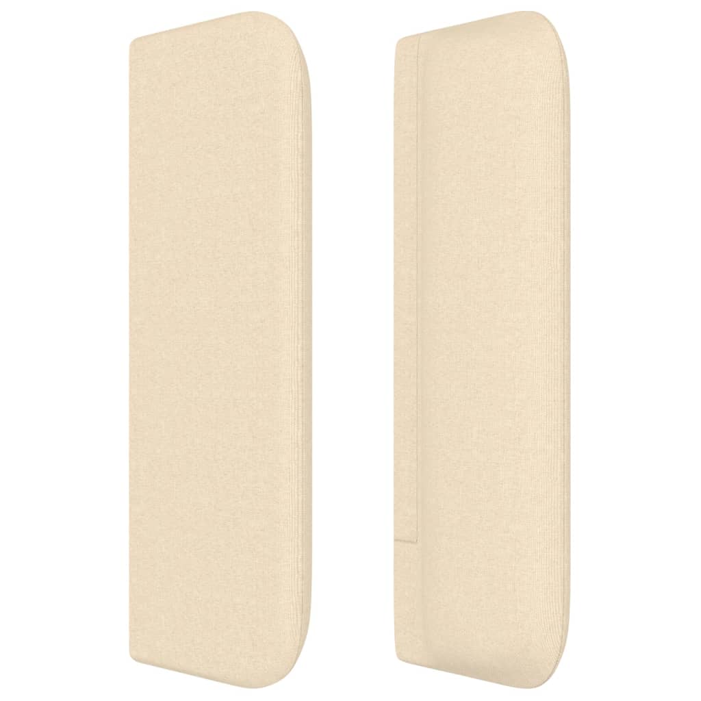vidaXL Kopfteil mit Ohren Creme 147x16x78/88 cm Stoff