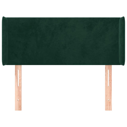 vidaXL Kopfteil mit Ohren Dunkelgrün 83x16x78/88 cm Samt