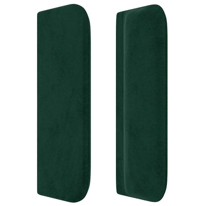 vidaXL Kopfteil mit Ohren Dunkelgrün 83x16x78/88 cm Samt
