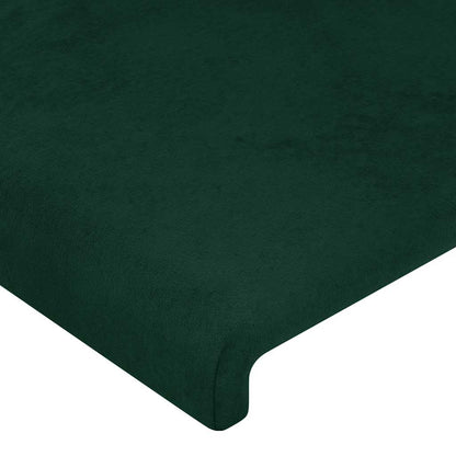 vidaXL Kopfteil mit Ohren Dunkelgrün 83x16x78/88 cm Samt