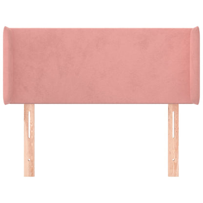 vidaXL Kopfteil mit Ohren Rosa 83x16x78/88 cm Samt