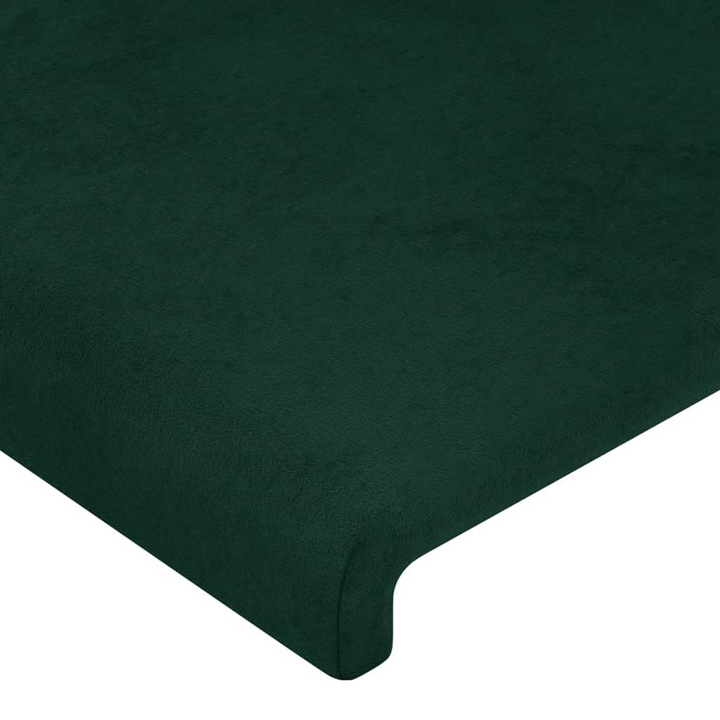 vidaXL Kopfteil mit Ohren Dunkelgrün 103x16x78/88 cm Samt