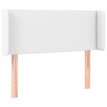 vidaXL Kopfteil mit Ohren Weiß 83x16x78/88 cm Kunstleder