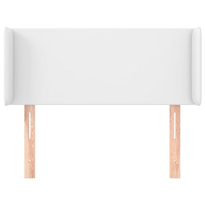 vidaXL Kopfteil mit Ohren Weiß 83x16x78/88 cm Kunstleder