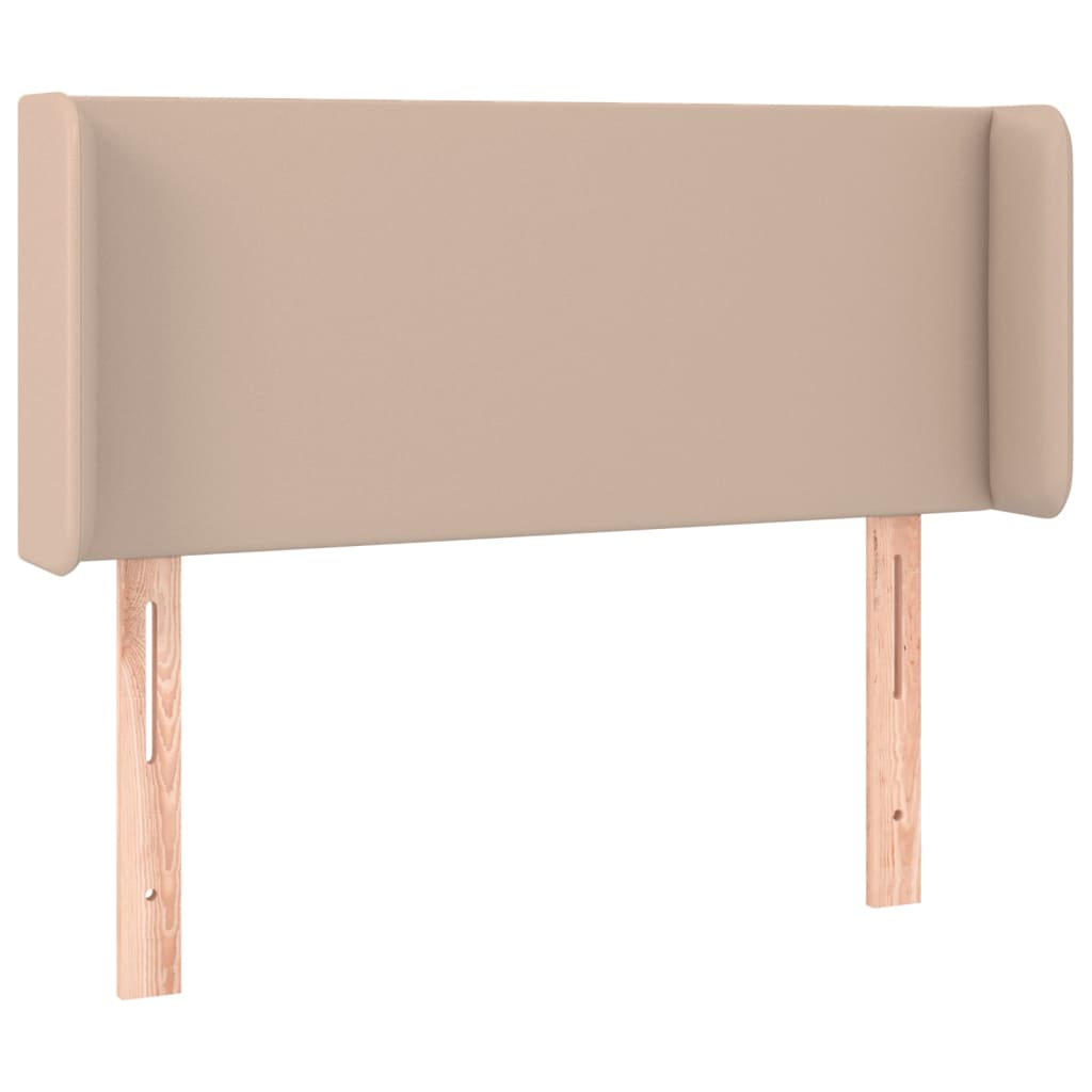vidaXL Kopfteil mit Ohren Cappuccino-Braun 83x16x78/88 cm Kunstleder