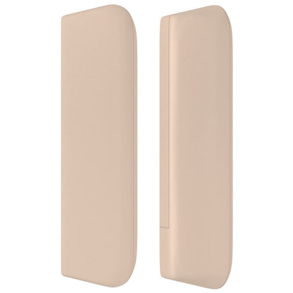 vidaXL Kopfteil mit Ohren Cappuccino-Braun 83x16x78/88 cm Kunstleder