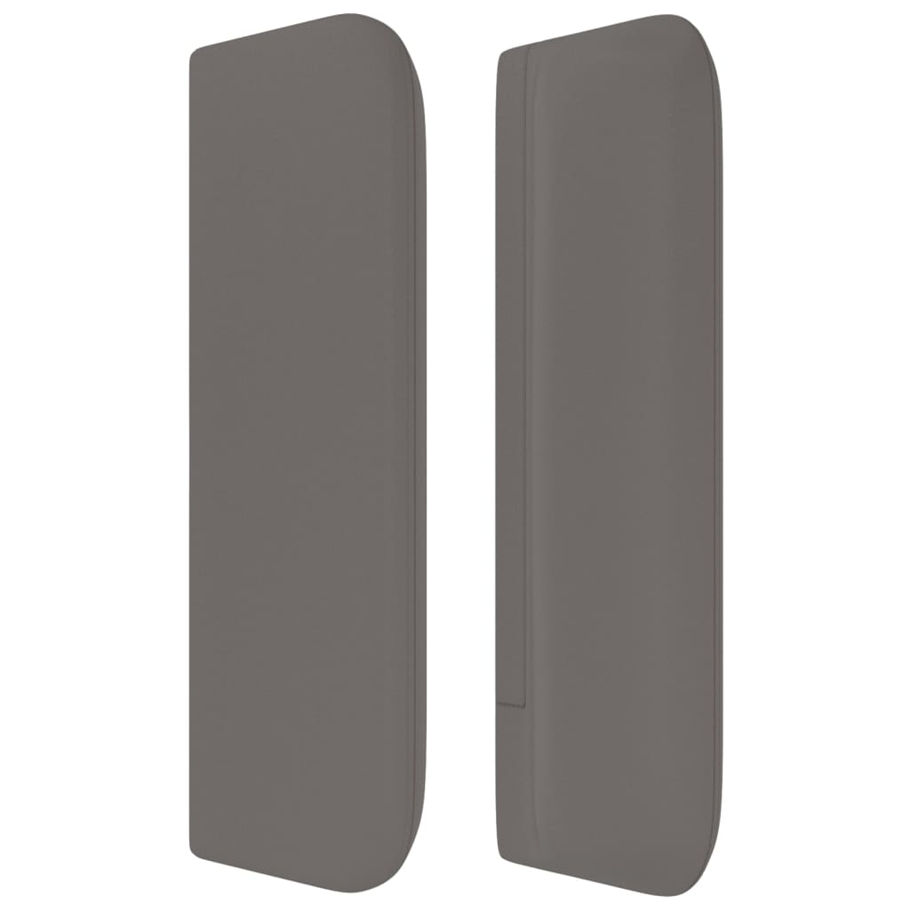 vidaXL Kopfteil mit Ohren Grau 93x16x78/88 cm Kunstleder