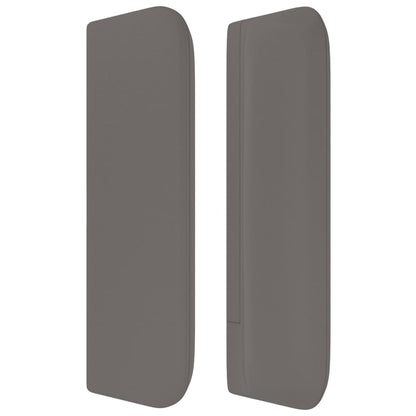 vidaXL Kopfteil mit Ohren Grau 93x16x78/88 cm Kunstleder