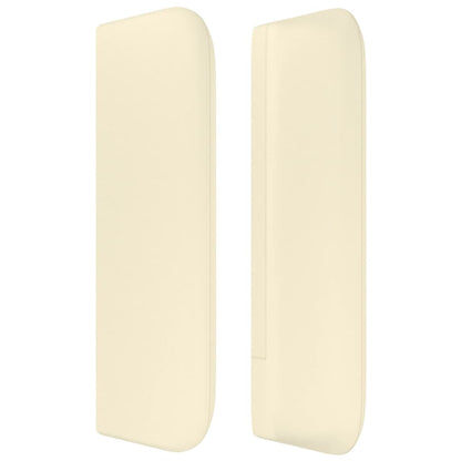 vidaXL Kopfteil mit Ohren Creme 103x16x78/88 cm Kunstleder