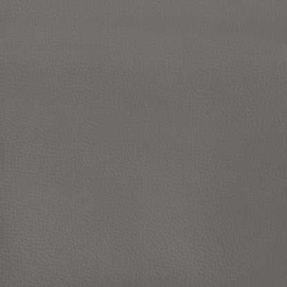 vidaXL Kopfteil mit Ohren Grau 147x16x78/88 cm Kunstleder