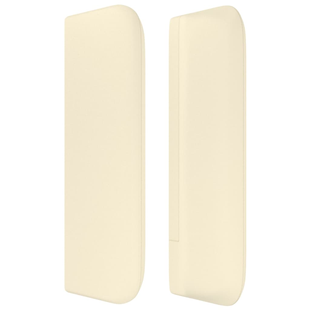 vidaXL Kopfteil mit Ohren Creme 163x16x78/88 cm Kunstleder