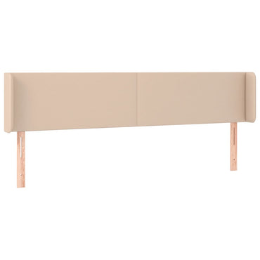 vidaXL Kopfteil mit Ohren Cappuccino-Braun 163x16x78/88 cm Kunstleder