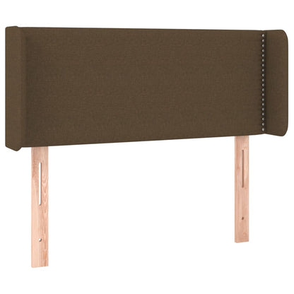 vidaXL Kopfteil mit Ohren Dunkelbraun 83x16x78/88 cm Stoff